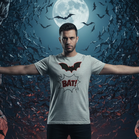 Bat! Halloween Graphic Tee