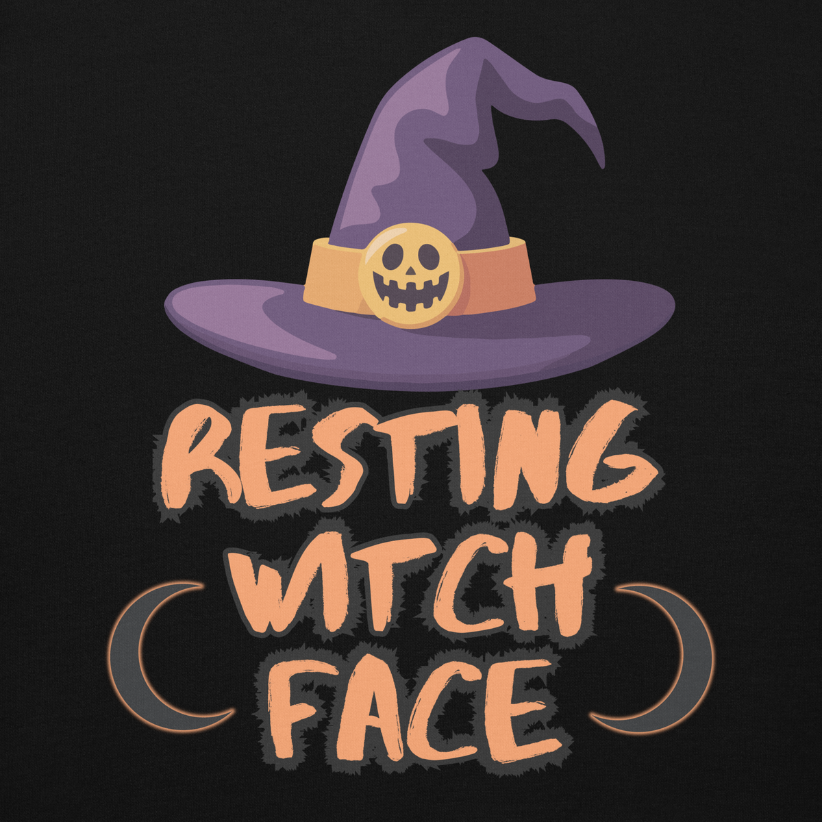 Resting Witch Face Unisex Hoodie - Halloween Apparel | Stitch & Sigil