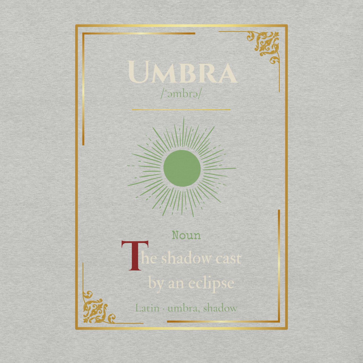 Umbra Tee — Lost Lexicon Apparel | Stitch & Sigil