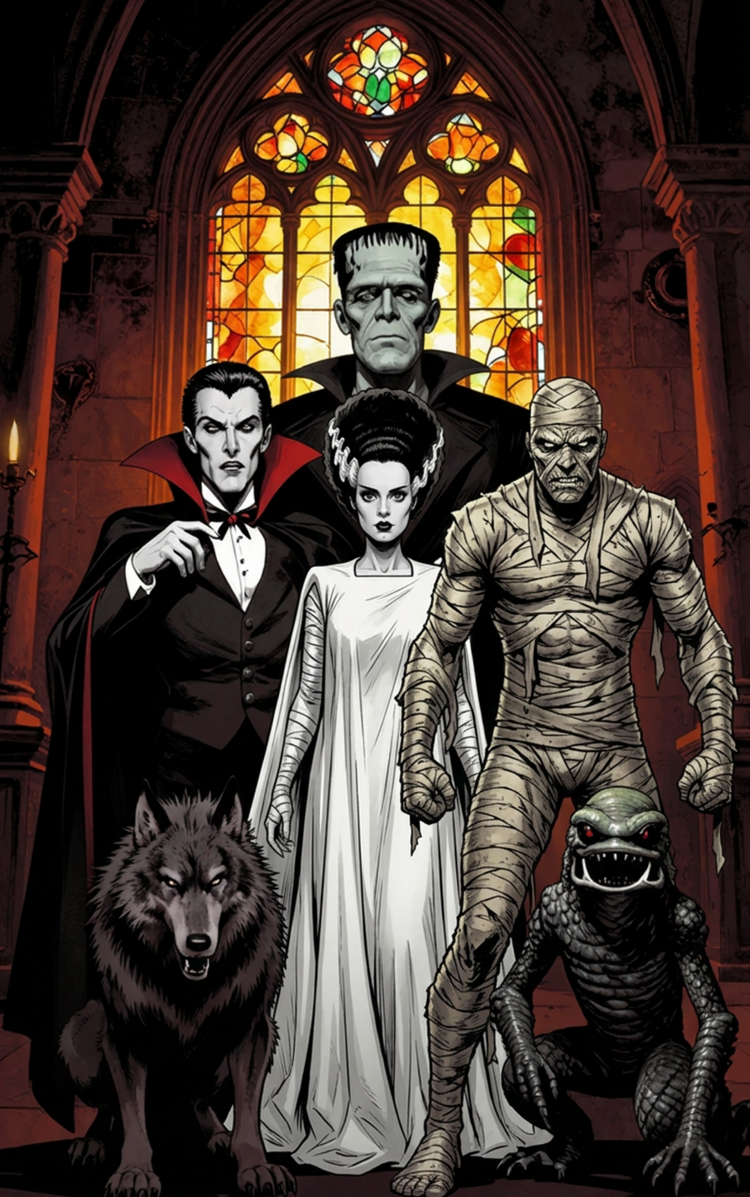 Monsters Collection — Classic Horror & Folklore Apparel | Stitch & Sigil