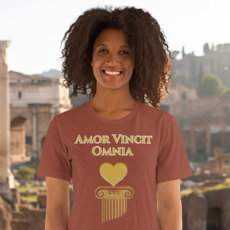 Love Conquers All - Amor Vincit Omnia - Unisex Graphic Tee