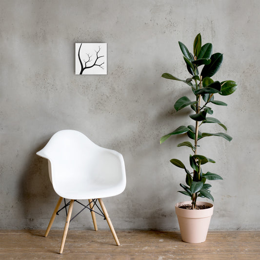The Quiet Storm triptych canvas wall art — minimalist tree silhouette three panel set for home decor — Stitch and Sigil