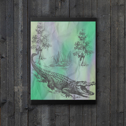 The Gator Canvas Wall Art 18"x24"
