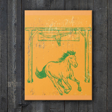Horse Sigil Canvas Wall Art 18"x24"