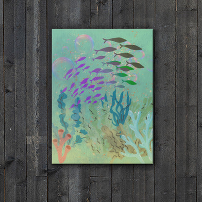 School of Fish Sigil Canvas Wall Art 18"x24"