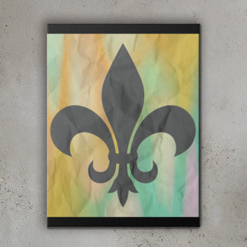 The Fleur-de-lis Canvas Wall Art 18"x24"