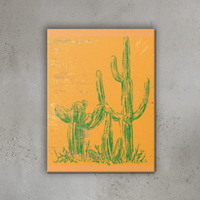 Cactus Canvas Wall Art 18"x24"