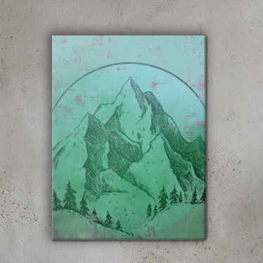 Mountain Sigil Canvas Wall Art 18"x24"