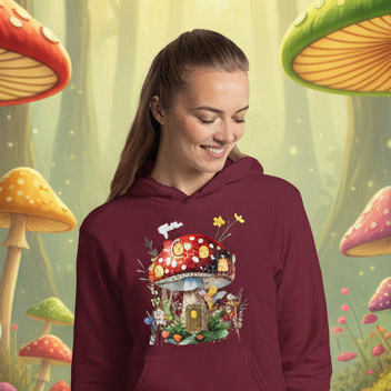 Mushroom Manor - Faery Magical - Unisex Pullover Hoodie