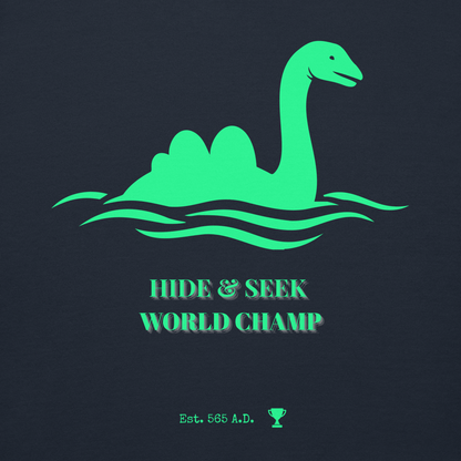 Nessie Hide and Seek World Champ Cryptid Hoodie — Stitch & Sigil