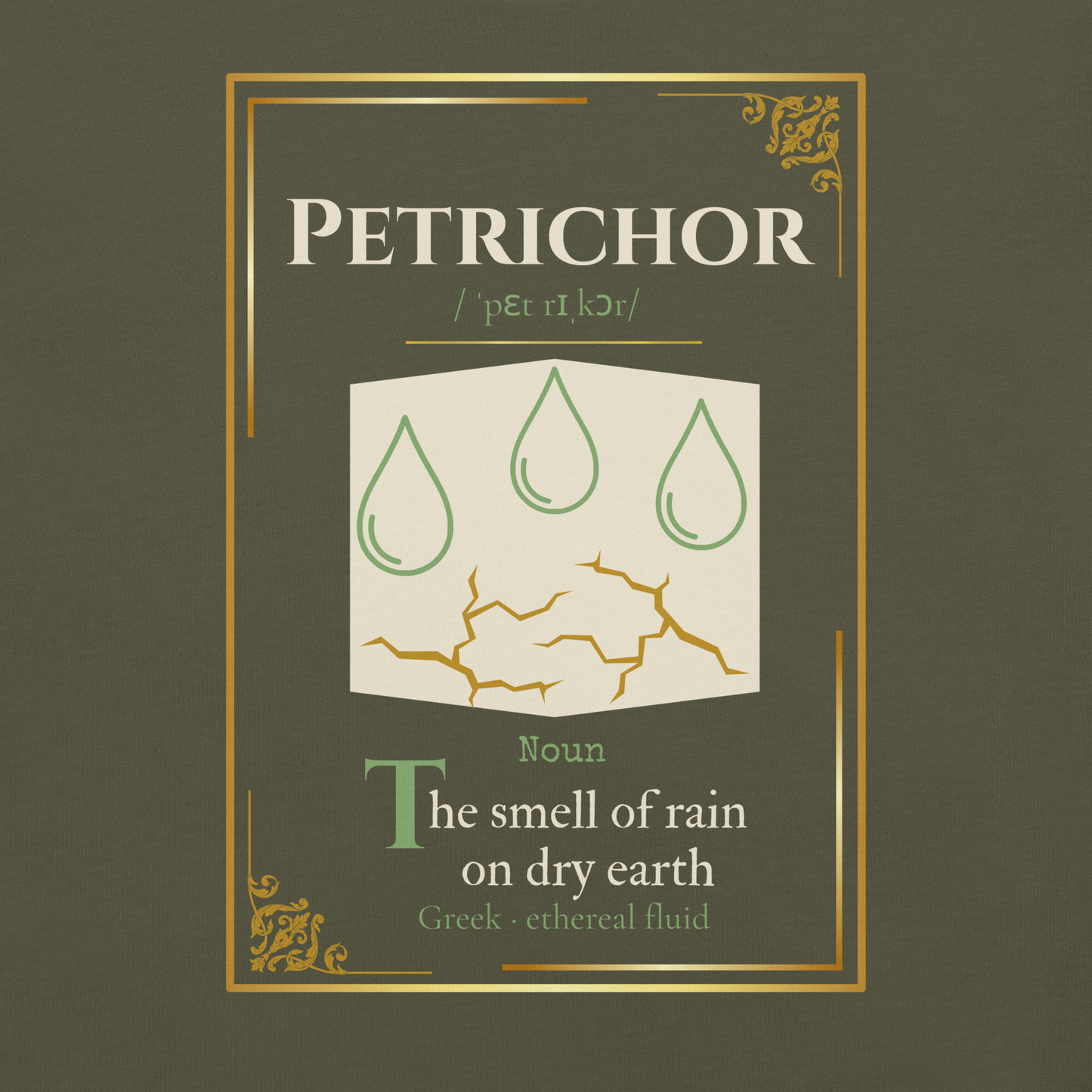 Petrichor Tee — Lost Lexicon Apparel | Stitch & Sigil