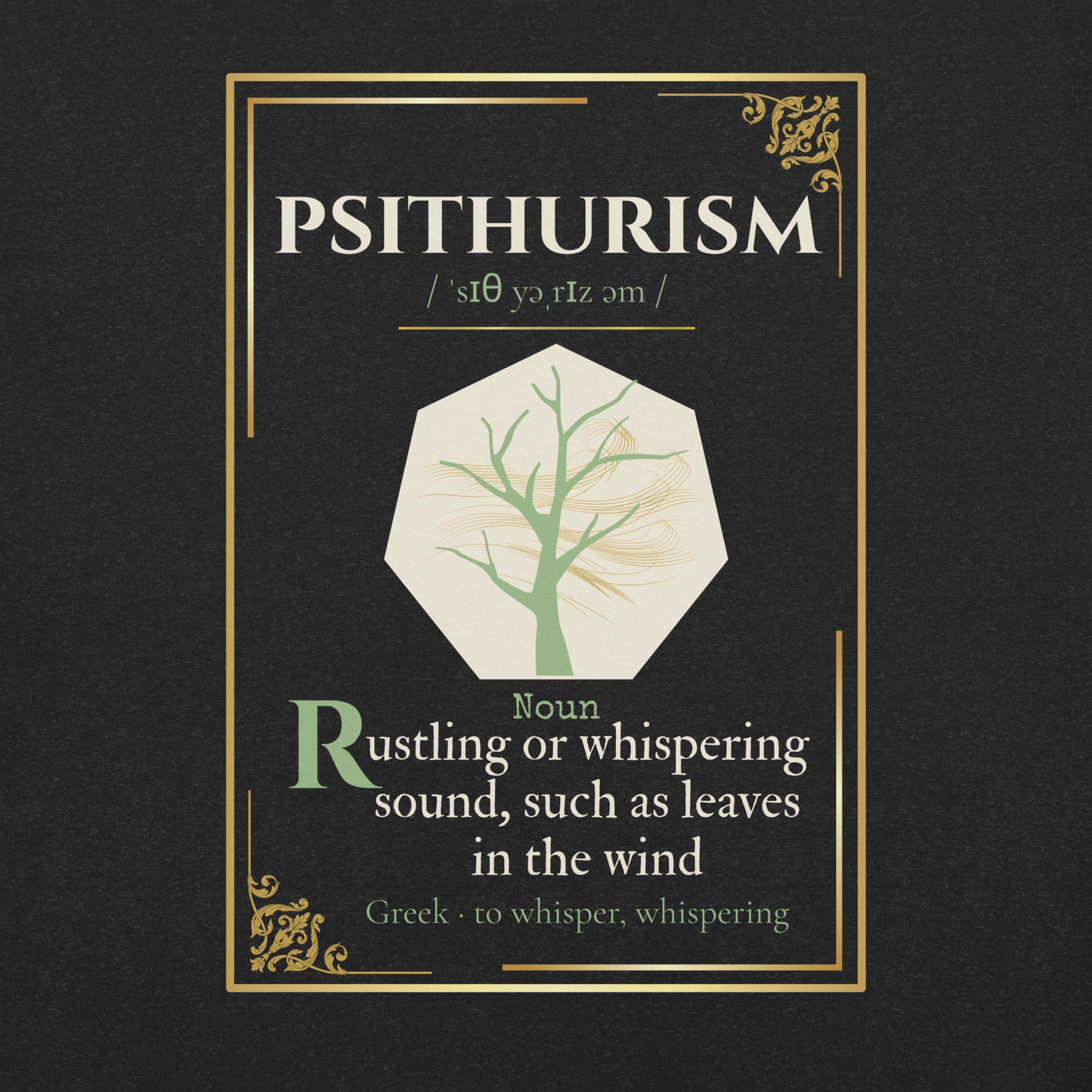 Psithurism Tee — Lost Lexicon Apparel | Stitch & Sigil