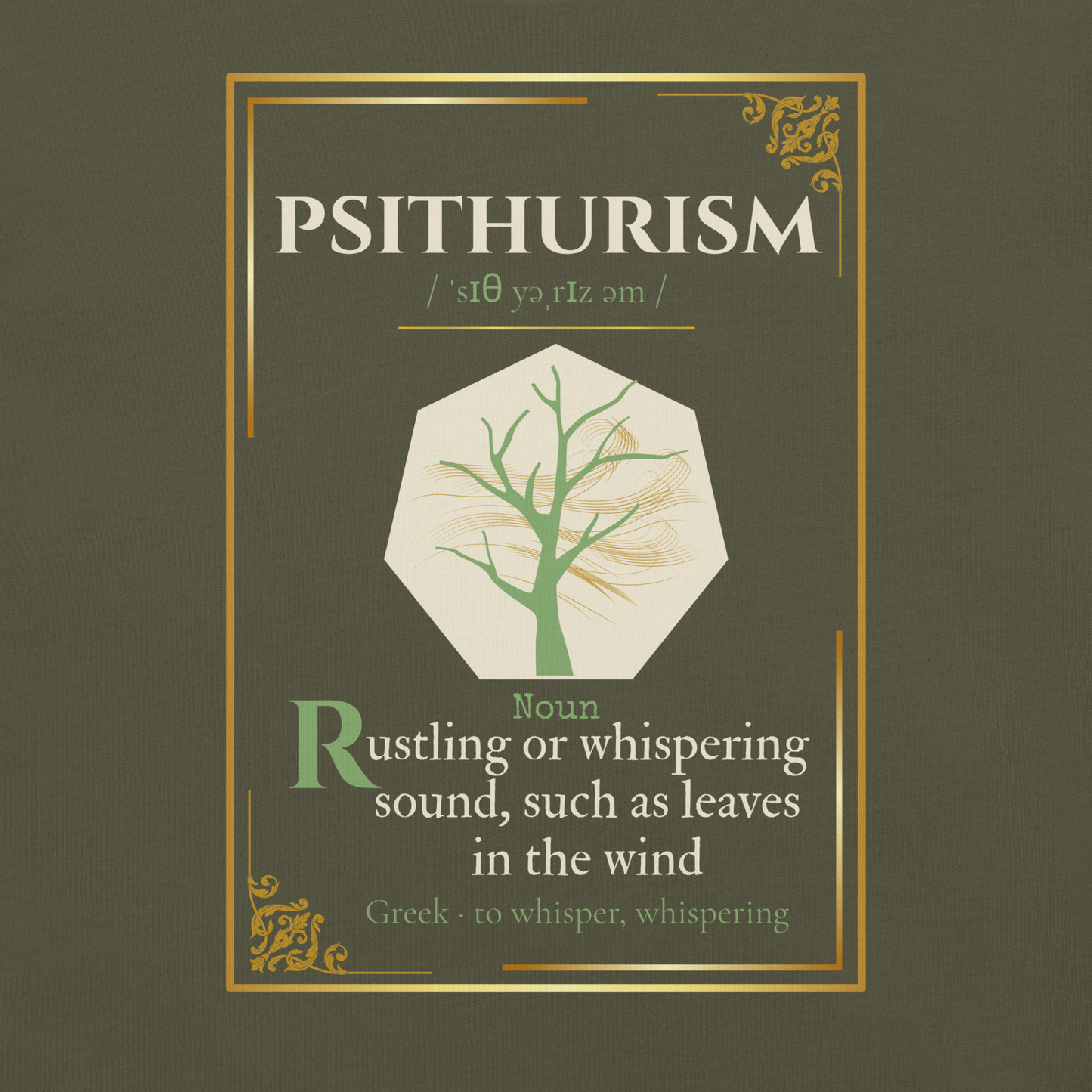 Psithurism Tee — Lost Lexicon Apparel | Stitch & Sigil