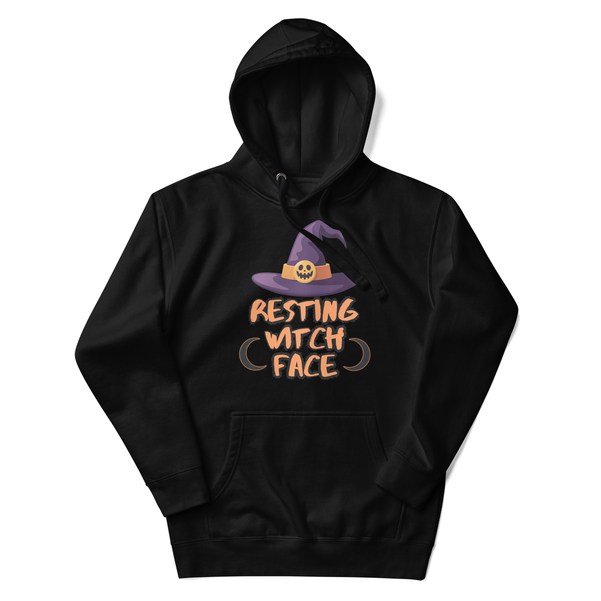 Resting Witch Face Unisex Hoodie - Halloween Apparel | Stitch & Sigil