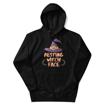 Resting Witch Face Unisex Hoodie - Halloween Apparel | Stitch & Sigil
