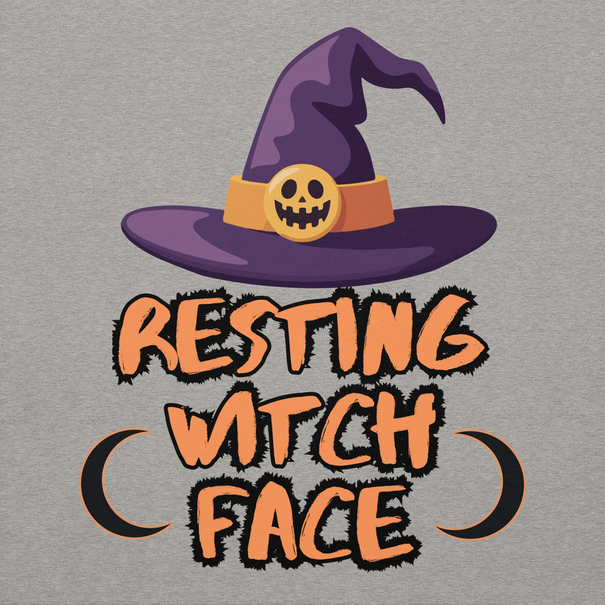 Resting Witch Face Unisex Hoodie - Halloween Apparel | Stitch & Sigil