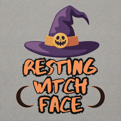 Resting Witch Face Unisex Hoodie - Halloween Apparel | Stitch & Sigil
