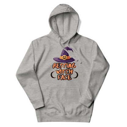 Resting Witch Face Unisex Hoodie - Halloween Apparel | Stitch & Sigil