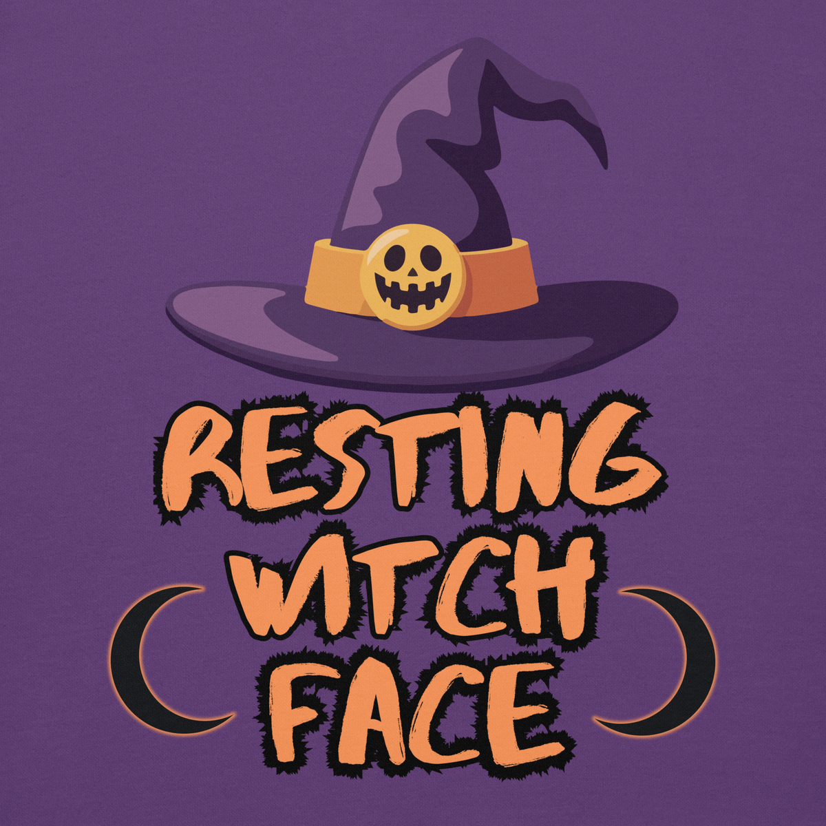 Resting Witch Face Unisex Hoodie - Halloween Apparel | Stitch & Sigil