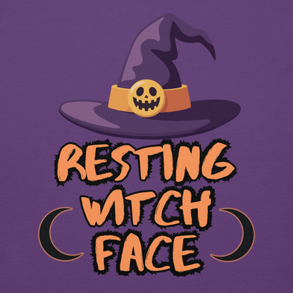 Resting Witch Face Unisex Hoodie - Halloween Apparel | Stitch & Sigil