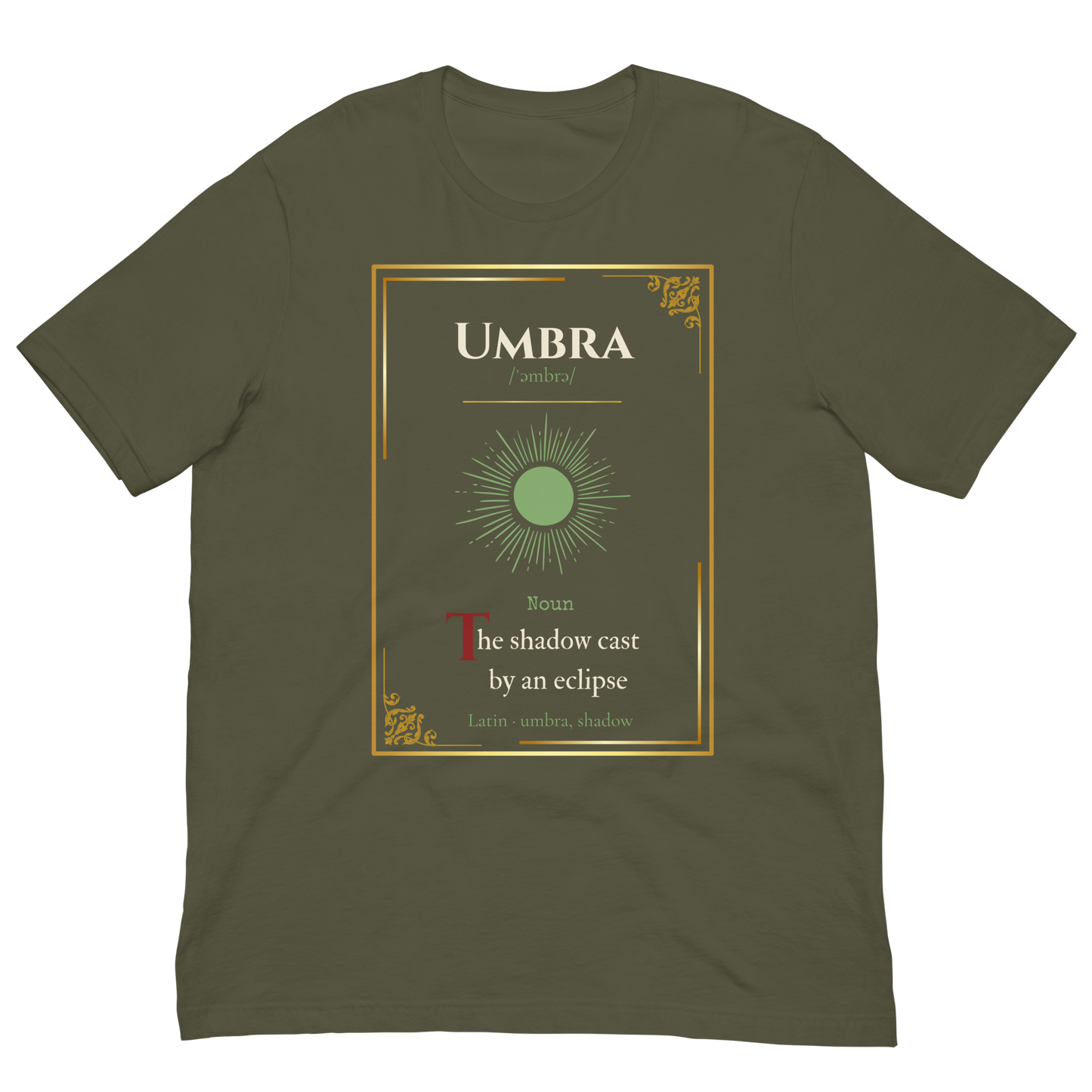 Umbra Tee — Lost Lexicon Apparel | Stitch & Sigil