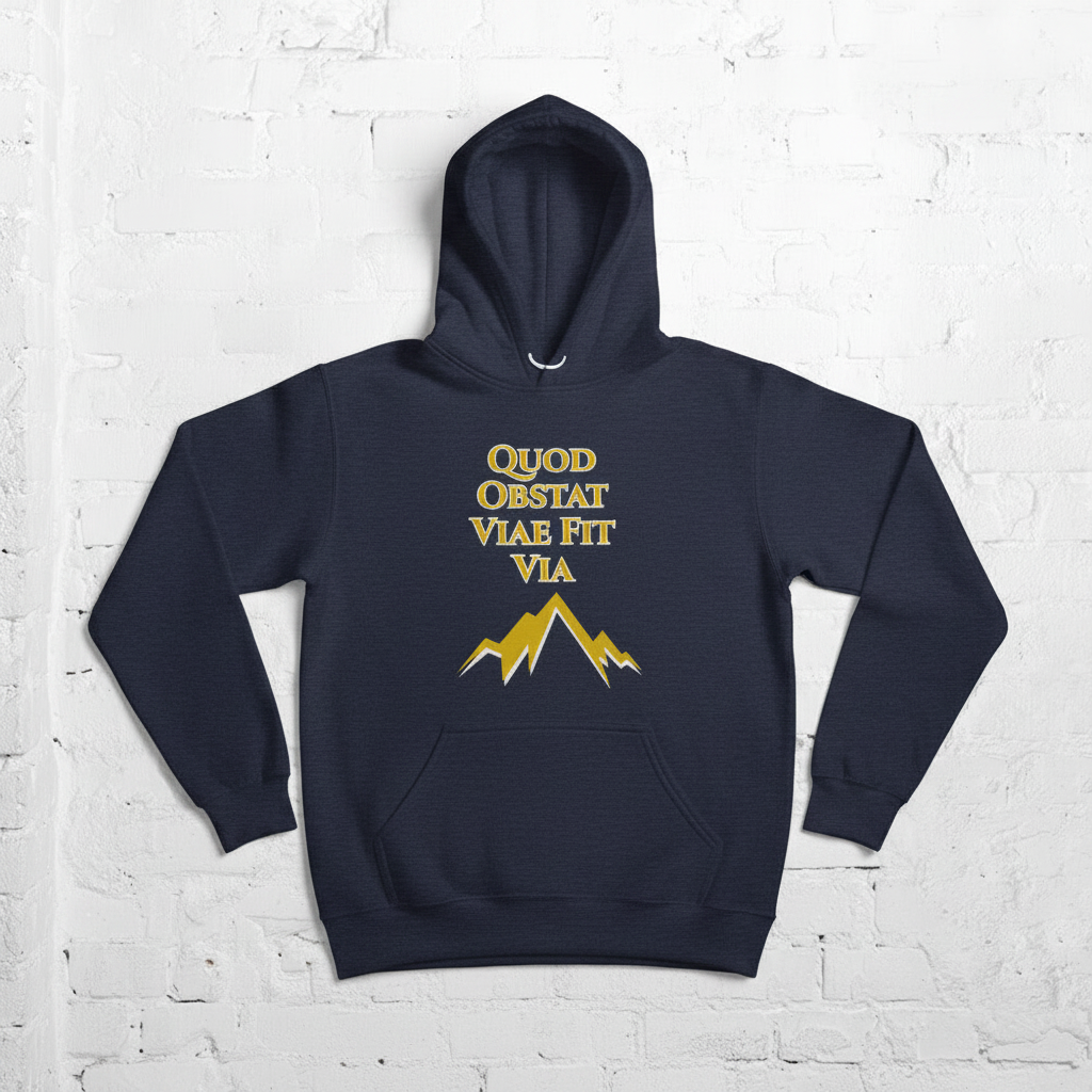 The Obstacle Becomes the Path  - Quod Obstat Viae Fit Via - Unisex Hoodie