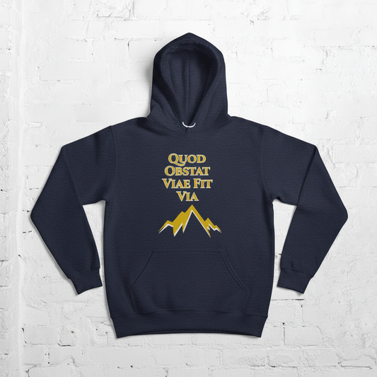 The Obstacle Becomes the Path  - Quod Obstat Viae Fit Via - Unisex Hoodie