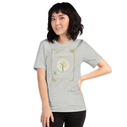 Psithurism Lost Lexicon rare word graphic tee — wind through trees word art on athletic heather — Stitch and Sigil