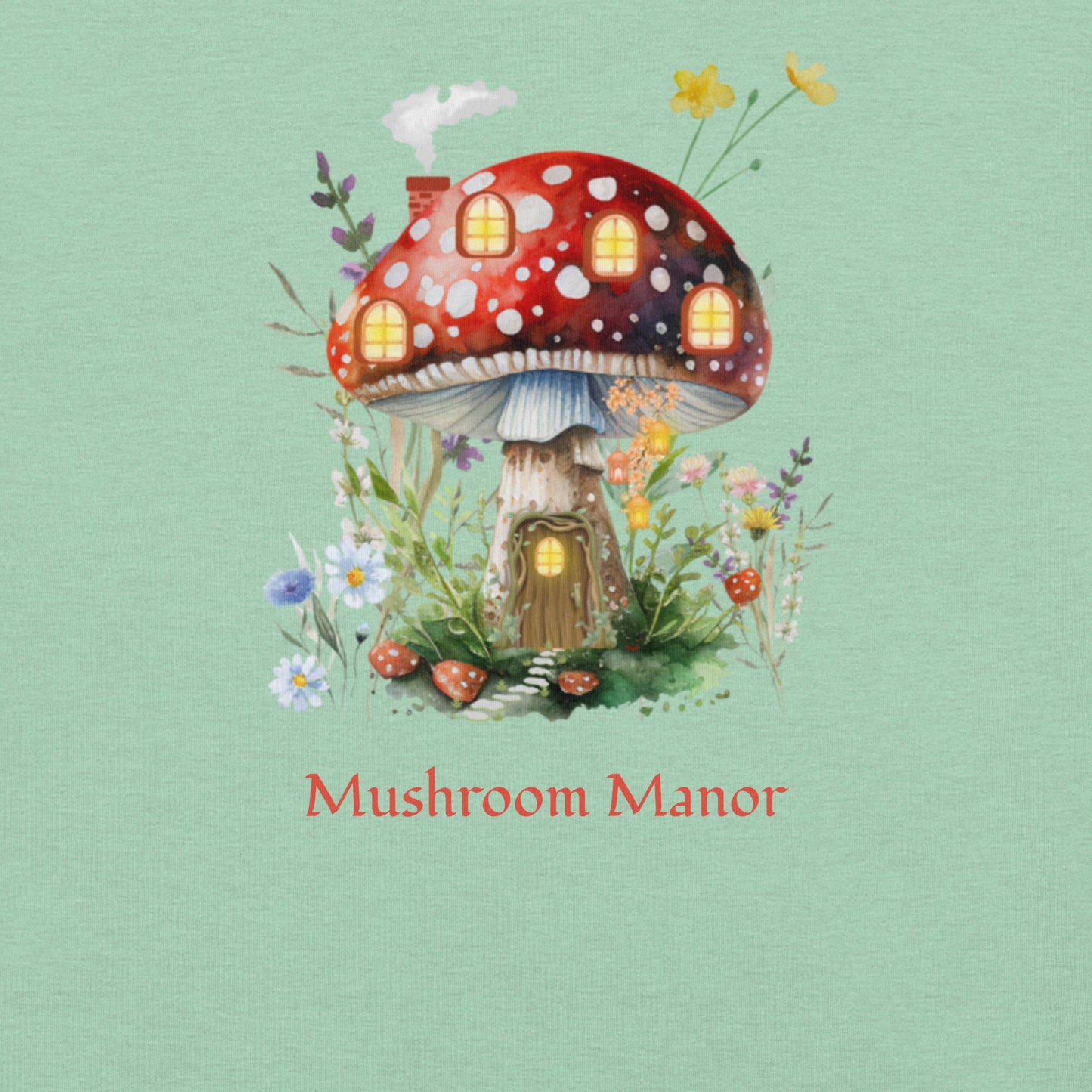 Mushroom Manor Faery Magical Graphic Tee