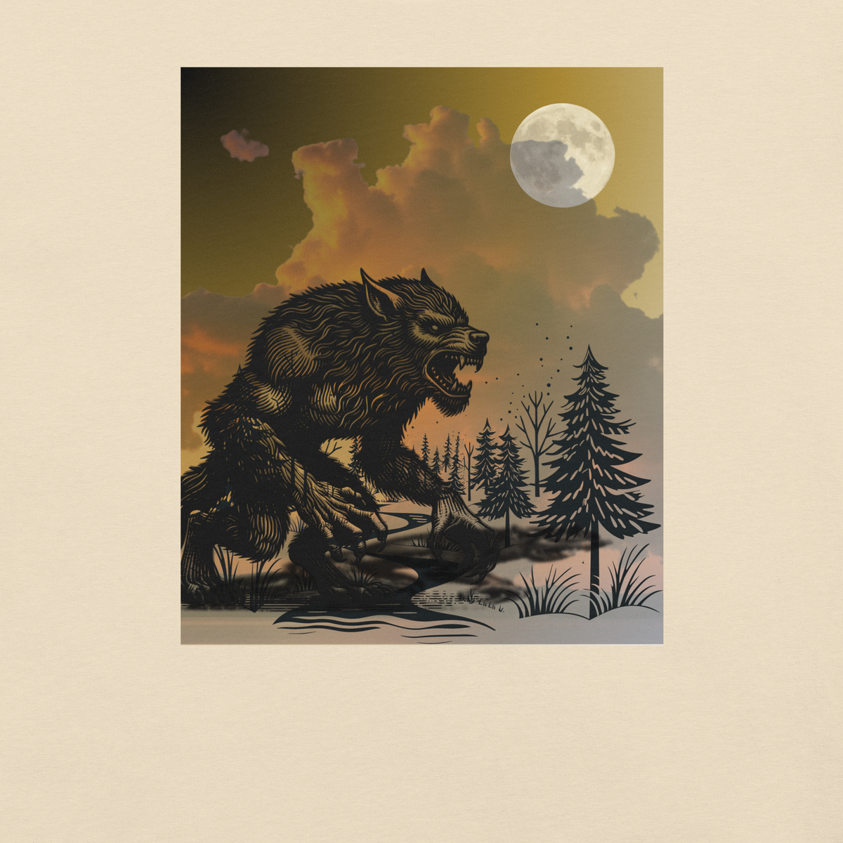 Werewolf's Shadow — Legends in Shadow Unisex Graphic Tee